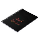 モダンなプレーン シンプル ミニマリスト 追加名 ノートブック (左側)