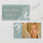 モダンなプロフィールカード- Jamie Eason 名刺 (正面/裏面)