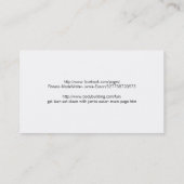 モダンなプロフィールカード- Jamie Eason 名刺 (裏面)