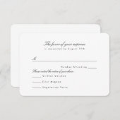 モダンなプロフィール RSVP (正面/裏面)