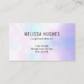 モダンなプロフェッショナルな予約リマインダーカード 予約カード (裏面)