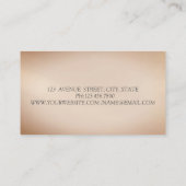 モダンなプロフェッショナルな輝きのボケ水彩蓮 名刺 (裏面)