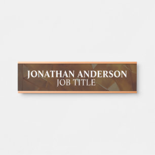 モダンなプロフェッショナルオフィスドアサイン サインプレート