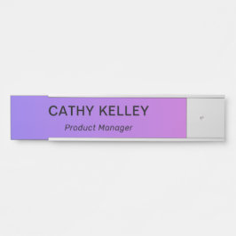 モダンなプロフェッショナルオフィスドアサイン サインプレート