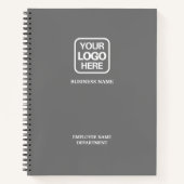 モダンなプロフェッショナルビジネスロゴノート ノートブック (正面)