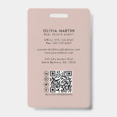 モダンなプロフェッショナル不動産写真＆ロゴ バッジ (裏面)