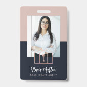 モダンなプロフェッショナル不動産写真＆ロゴ バッジ (正面)