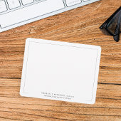 モダンなプロフェッショナル男性のためのパーソナライズ商品 ノートカード