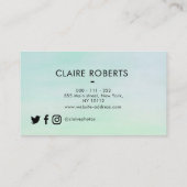 モダンなプロフェッショナル|のカメラマンの名刺 名刺 (裏面)