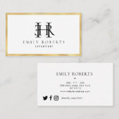 モダンなプロフェッショナル|のコンサルタントの名刺 名刺 (正面/裏面)