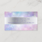 モダンなプロフェッショナル グリッター ラッシュ メイクアップ 名刺 (裏面)