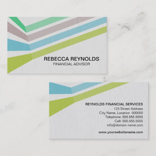 モダンなプロフェッショナル 名刺 (正面/裏面)