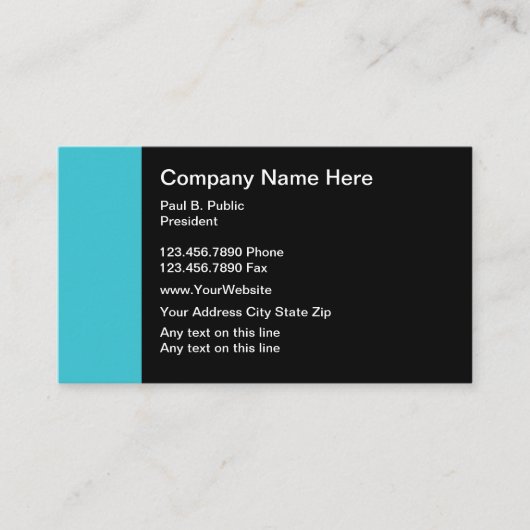 モダンなプロフェッショナル 名刺 (正面)