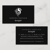 モダンなヘアサロンロゴ プロフェッショナル 名刺 (正面/裏面)