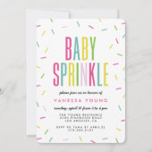 モダンなベイビー スプリンカル シャワー招待状 招待状 (正面)
