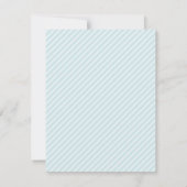 モダンなベビーの衣服の男の赤ちゃんのシャワーの招待状 招待状 (裏面)