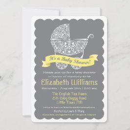 モダンなベビーシャワーの招待状 招待状