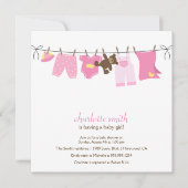 モダンなベビーシャワーの招待状 招待状 (正面)
