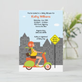 モダンなベビーシャワーの招待状 招待状 (スタンド正面)