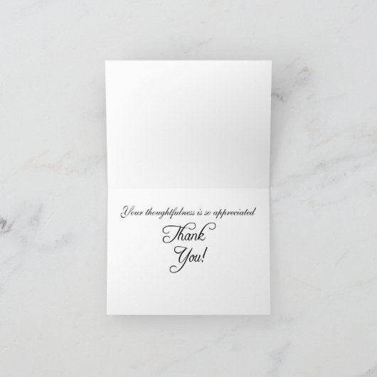 モダンなペイントスプラッターの感謝カード サンキューカード (内部)