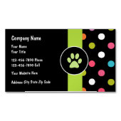 モダンなペットテーマ マグネット名刺 (正面)