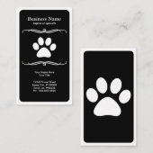 モダンなペット足 名刺 (正面/裏面)