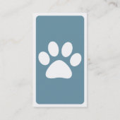 モダンなペット足 名刺 (裏面)