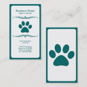 モダンなペット足 名刺 (正面/裏面)