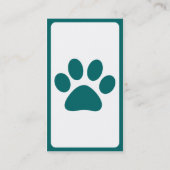 モダンなペット足 名刺 (裏面)