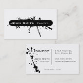 モダンなペンキのグラフィック・デザイン第1 名刺 (正面/裏面)