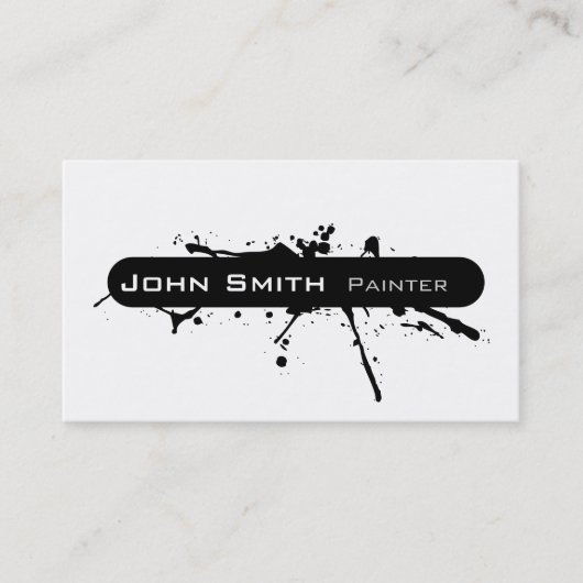 モダンなペンキのグラフィック・デザイン第1 名刺 (正面)