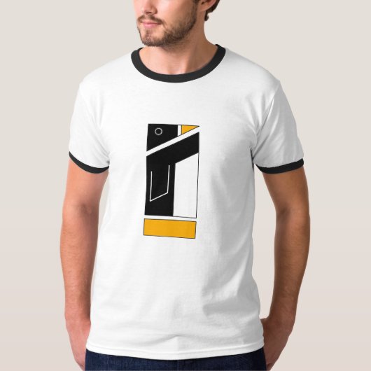 モダンなペンギン Tシャツ (正面)