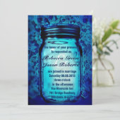 モダンなホタルの国レース メイソンジャー 結婚式 招待状 (スタンド正面)