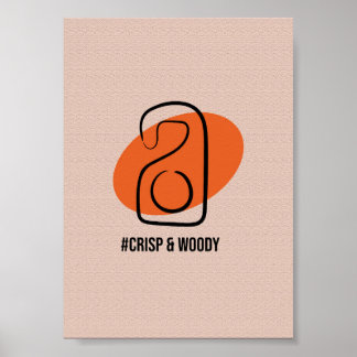 モダンなホテルのドアハンガー - シンプルなデザイン ポスター