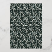 モダンなホリデーシーズン 馬の写真スクリプト 箔シーズンカード (裏面)