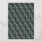 モダンなホリデーシーズン 馬術写真スクリプト 箔シーズンカード (裏面)