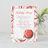 モダンなホリデーパーティーのカスタム招待状 招待状 (スタンド正面)