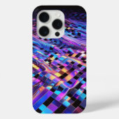 モダンなホログラフィック液体グリッドフォンケース  vibrant Case-Mate iPhoneケース (裏面)