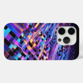モダンなホログラフィック液体グリッドフォンケース  vibrant Case-Mate iPhoneケース (裏面 (横))