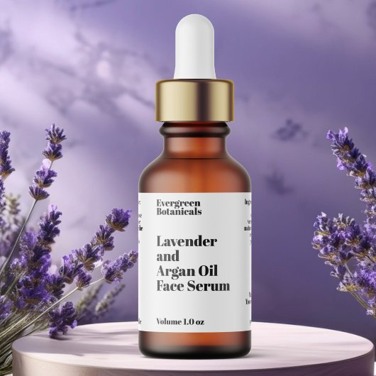 モダンなホワイトコスメ ドロッパーボトルラベル ラベル