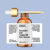 モダンなホワイトコスメ ドロッパーボトルラベル ラベル