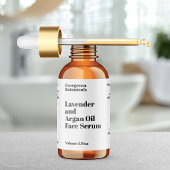 モダンなホワイトコスメ ドロッパーボトルラベル ラベル