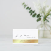 モダンなホワイトゴールドの専門のスタイリッシュな平野 名刺 (スタンド正面)