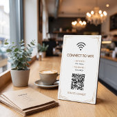 モダンなホワイトゴールド アールデコ調WiFi フォトプラーク
