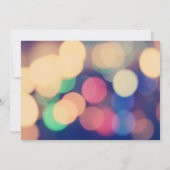 モダンなボケ光の退職パーティー 招待状 (裏面)