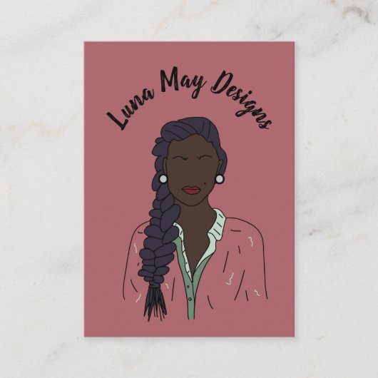 モダンなボス女性向けジュエリー ディスプレイ 名刺 (正面)