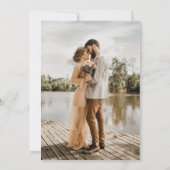 モダンなボヘミアンチックな水彩花イラスト 招待状 (裏面)