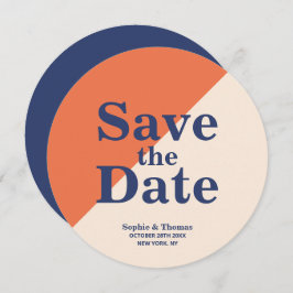 モダンなボールドタイポグラフィーの結婚式のSave the Date セーブザデート