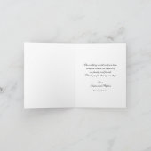 モダンなボールド手書きスクリプト写真ありがとうカード サンキューカード (内部)