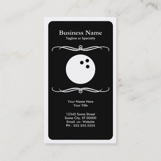 モダンなボール 名刺 (正面)